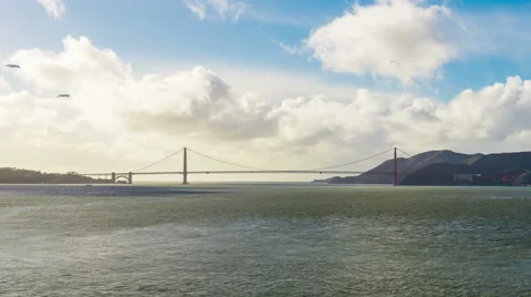Time-lapse for Sunset at Golden Gate Bridge, San Francisco Stock Footage 63660802
