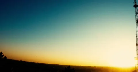 Time-lapse of sunset at the High Castle Stock Footage 162619329