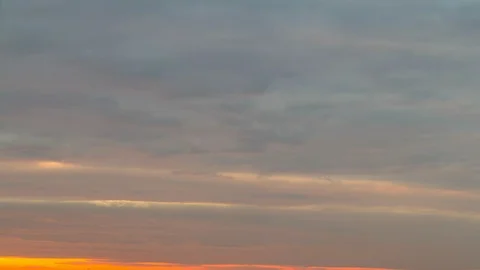 Time lapse of sunset impressive fire clouds Stock-Footage 123491907