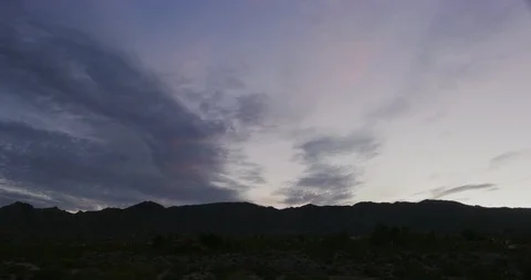 Time-lapse of a sunset at Joshua Tree, California Stock Footage 115072776