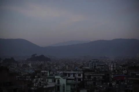 Time Lapse Sunset in the Kathmandu Video stock 51533102