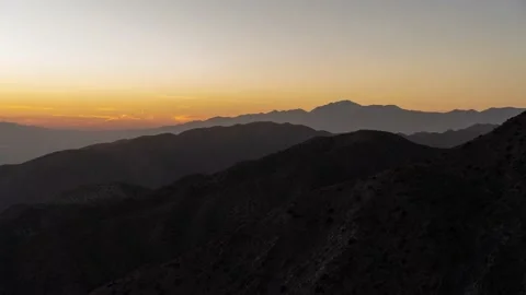 Time Lapse Sunset Keys View Panoramic Coachella Valley Joshua Tree National Park Stock Footage 169597883