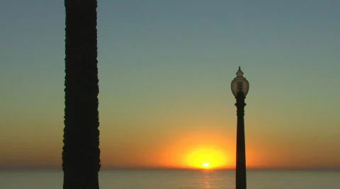 Time Lapse Sunset Lamp 2 Stock Footage 333998