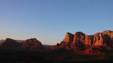 Time lapse of sunset light Stock Footage 221575846