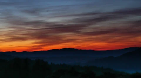 Time lapse Sunset, Marin County Stock Footage 36595788
