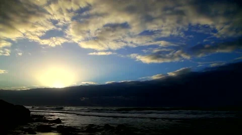 Time-lapse Sunset on the Mediterranean Sea Stock Footage 45017497