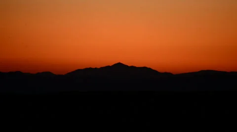 Time Lapse of Sunset in the Mojave Desert Stock Footage 28454936