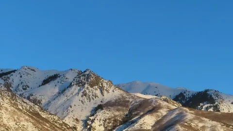 Time Lapse Sunset Mountains Clouds Utah Wasatch Stock Footage 103768875