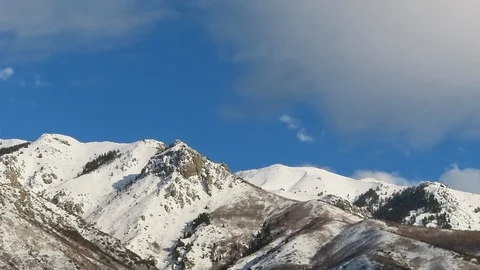 Time Lapse Sunset Mountains Clouds Utah Wasatch Stock Footage 103772438