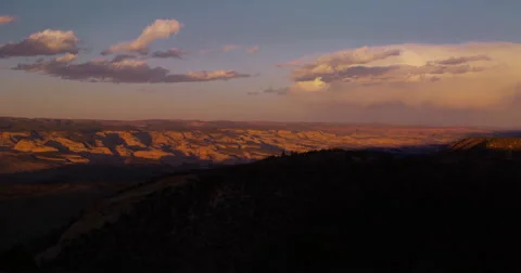 Time lapse of sunset near Hells Canyon Stock Footage 59577469
