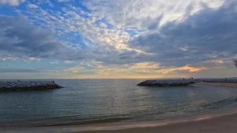 Time lapse  sunset or sunrise landscape Amazing light of nature Stock Footage 322984659
