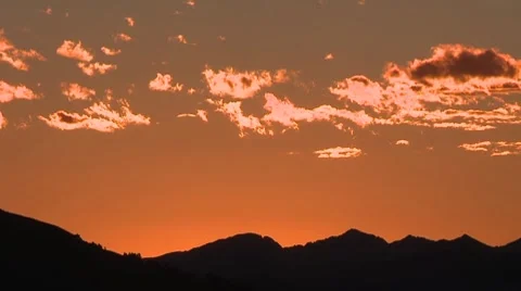 Time Lapse Sunset orange 0910 01 動画素材 7757071