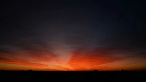 Time lapse of sunset over city of Buenos Aires Stock Footage 138399474