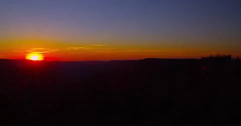 Time Lapse of Sunset over Hells Canyon, Hells Canyon National Recreation Area Stock Footage 60999082