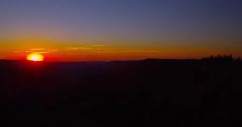 Time Lapse of Sunset over Hells Canyon, Hells Canyon National Recreation Area Stock Footage 61008792