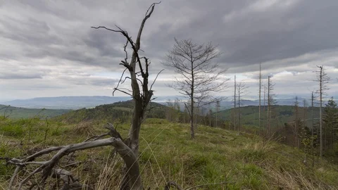 Time lapse of sunset over the hills. Stock Footage 110874727