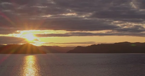 Time lapse sunset over a lake  Stock Footage 116794595