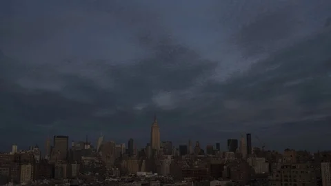 Time Lapse of Sunset Over Midtown Manhattan NYC Empire State Building 動画素材 70528965