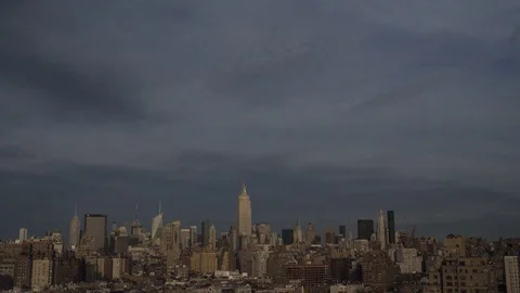 Time Lapse of Sunset Over Midtown Manhattan NYC Empire State Building Vidéo 70532978