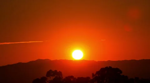 Time Lapse - Sunset over the Mountain Ranges Vídeos de archivo 55104875