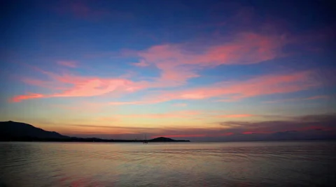  Time lapse sunset over ocean Stock-Footage 4356680