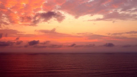 TIme lapse sunset over the sea Video stock 126769581