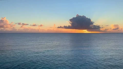 Time lapse of the sunset over the sea. Stock Footage 168770481