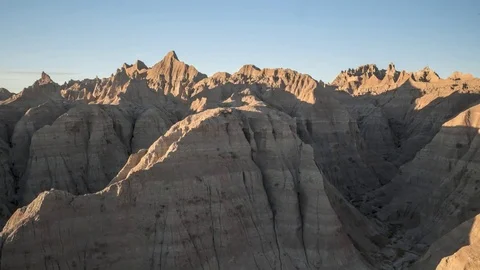 Time Lapse of Sunset Over The South Dakota Badlands 動画素材 70391756