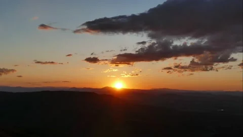 Time lapse sunset over the Vitosha mountain near Sofia, Bulgaria. Stock Footage 152529176