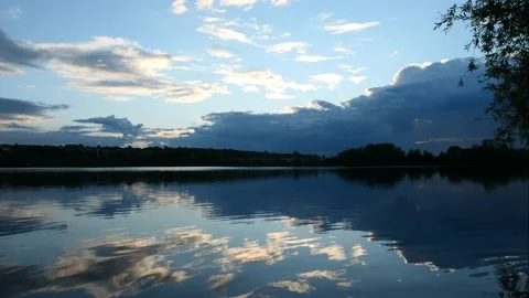 Time lapse of sunset over the water. Stock Footage 204876647