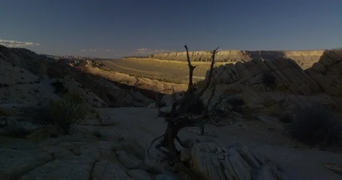 Time Lapse of Sunset receding from Strike Valley, Utah Stock Footage 124292422