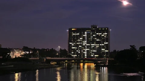 Time lapse sunset in Rome Stock Footage 82270911