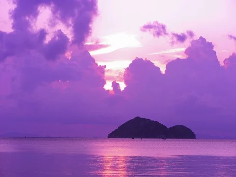 Time Lapse sunset sea Stock Footage 70993552