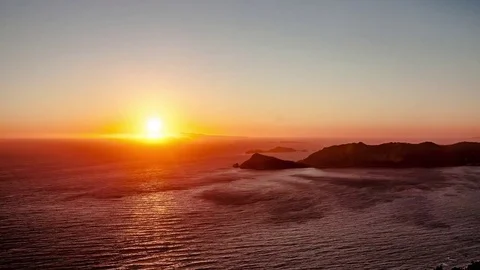 Time Lapse Sunset Sea Stock Footage 83794412