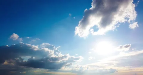 Time lapse of sunset sky and clouds Stock Footage 134289423