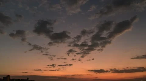 Time lapse of sunset sky background Vidéo 44954531