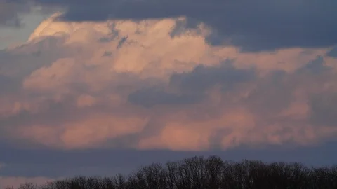 Time lapse of Sunset storm clouds Stock-Footage 105239682