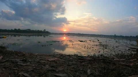 Time Lapse Sunset in Thailand Stock Footage 191036340
