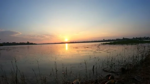 Time Lapse Sunset in Thailand Stock Footage 191036381