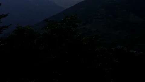 Time lapse of a sunset in the valley of aran Stock-Footage 102659208