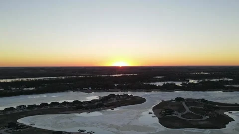 Time lapse sunset Valley Nebraska 30 minutes into 30 seconds Stock Footage 149636556