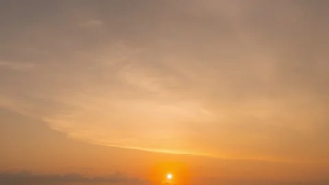 Time lapse sunset view sea cloud colorful orange sky background Phuket Thailand Stock Footage 153381160