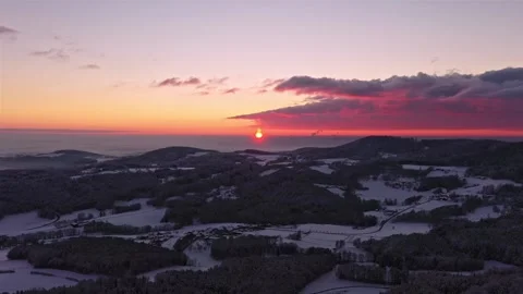 Time-lapse sunset in winter with snow and ice Stock Footage 149589152
