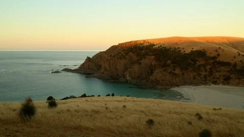 Time lapse of the sunsrise on Kangaroo Island in Australia Video stock 124563853