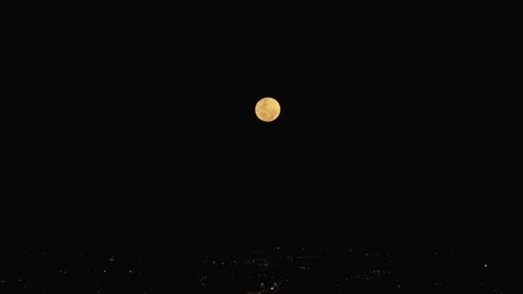 Time lapse of the Super full Moon rising Stock Footage 247184332