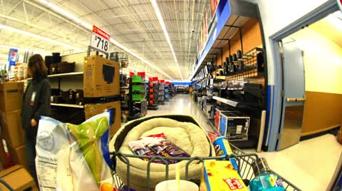 Time Lapse of Super Large Store  - 4K Stock Footage 25710145