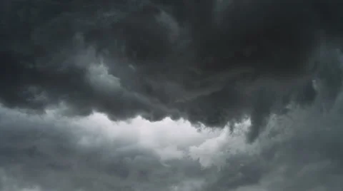 Time-lapse supercell storm cloud Stock Footage