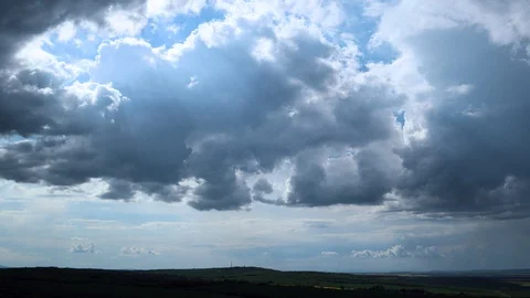 Time Lapse Supercell Storm Cloud 4k Stock Video Pond5