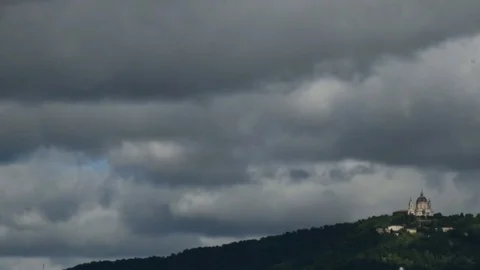 Time lapse Superga Hill Stock Footage 75157822