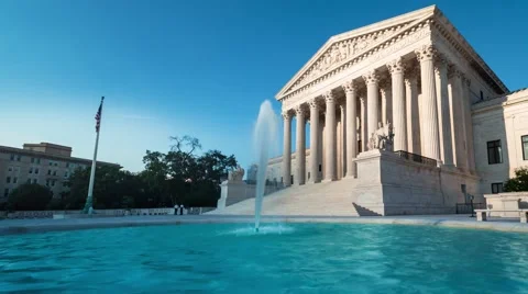 Time-lapse of The Supreme Court of the US Stock Footage